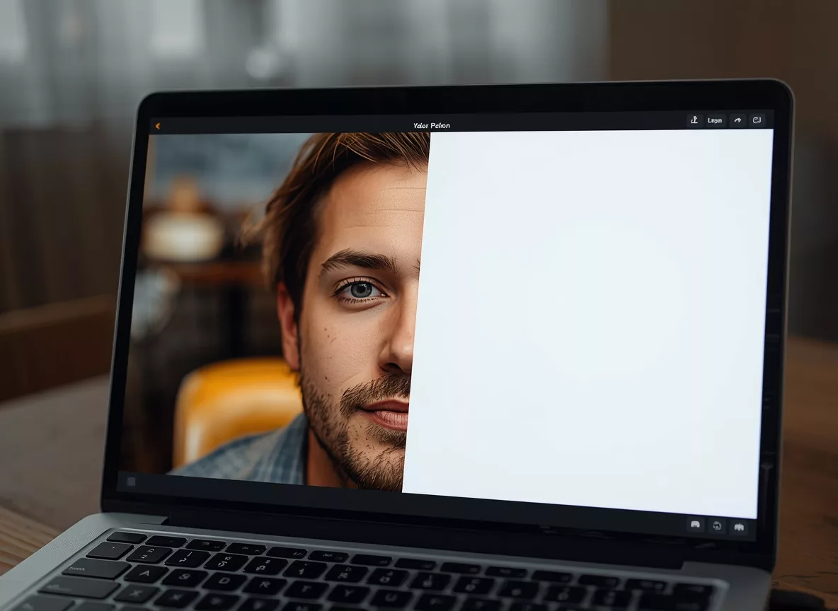 Split screen showing authentic versus generic AI content comparison