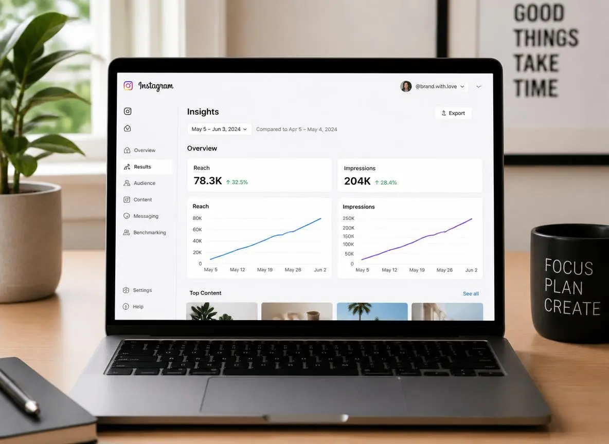 Instagram analytics screen showing reach and impressions after strong early engagement