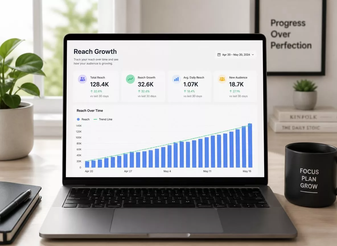 Data chart showing reach increase from replying to comments