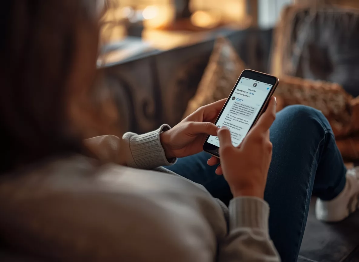 Creator replying to comments on phone to boost reach